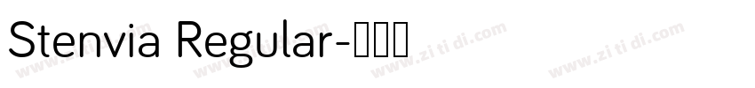 Stenvia Regular字体转换